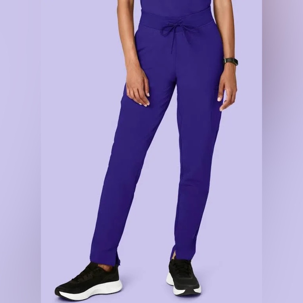 Eggplant Mandala Scrub Joggers